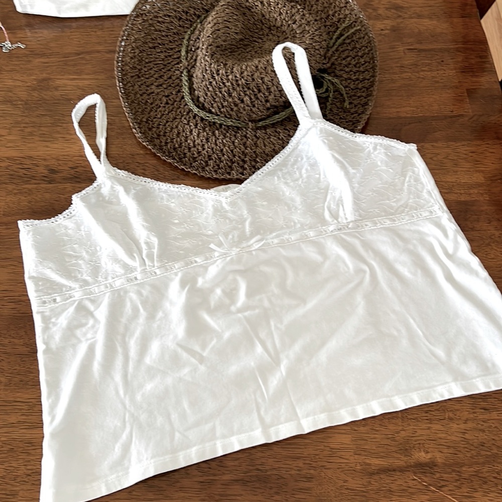 J.Jill Stretch Cotton Cropped Cami